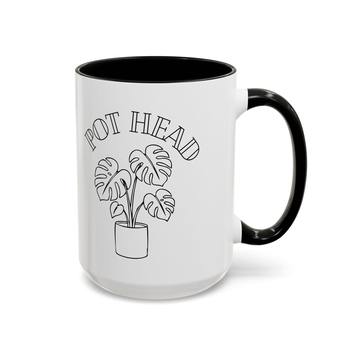 Pot Head Plant Mug | Accent Coffee Mug 11oz 15oz