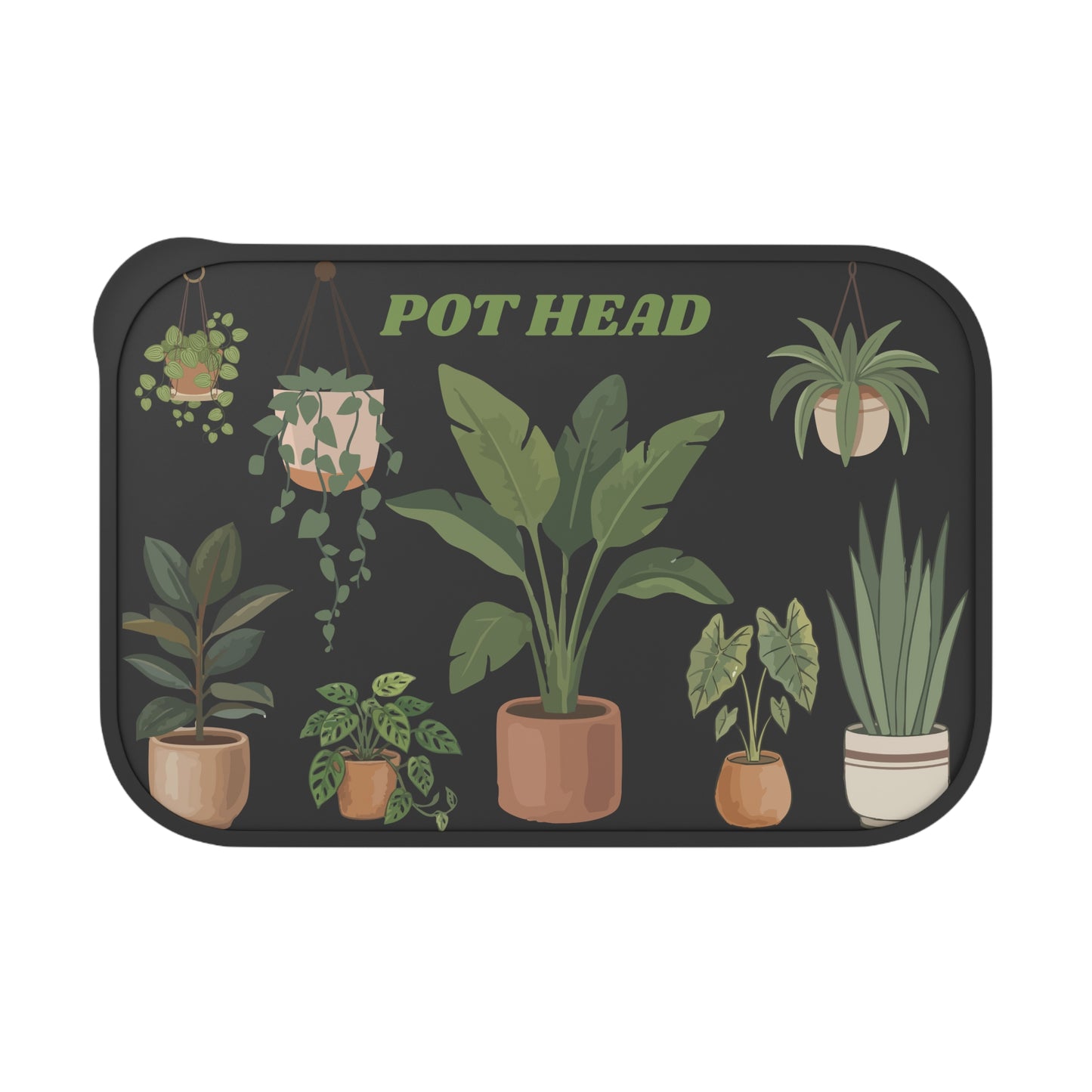 PLA Bento Box — "Pot Head" Plant Lover Lunchbox with Utensils