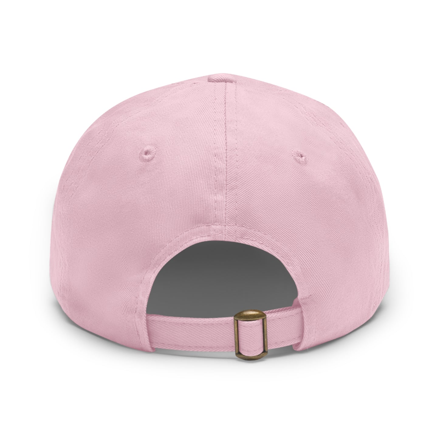 Pot Head - Coffee Leather Patch Dad Hat — Embossed Round Patch Cap for Coffee Lovers