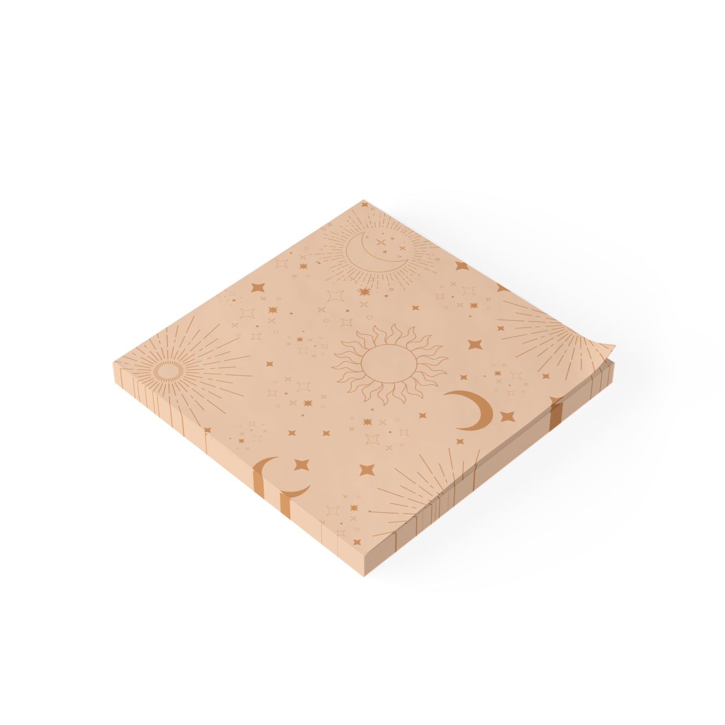 Celestial Sun & Moon Post-it Note Pads — Boho Starry Sticky Notes