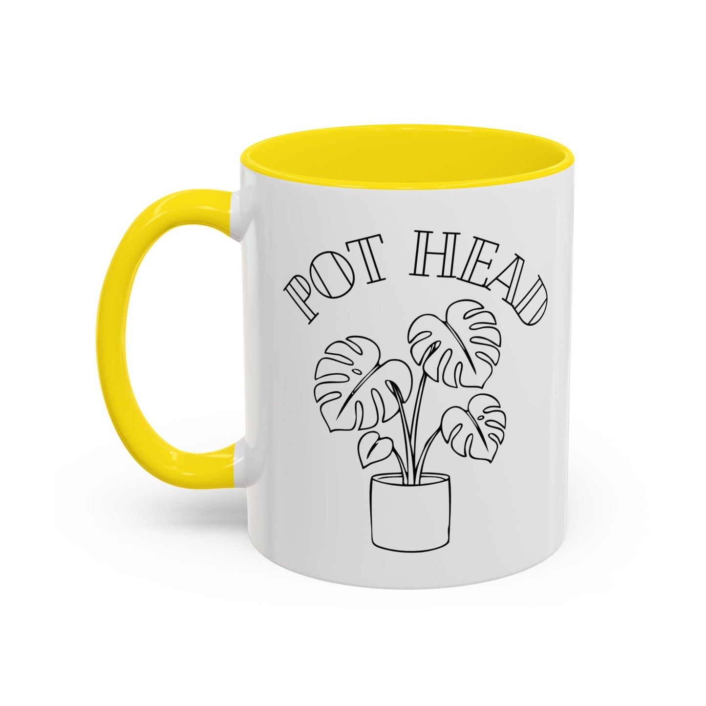 Pot Head Plant Mug | Accent Coffee Mug 11oz 15oz