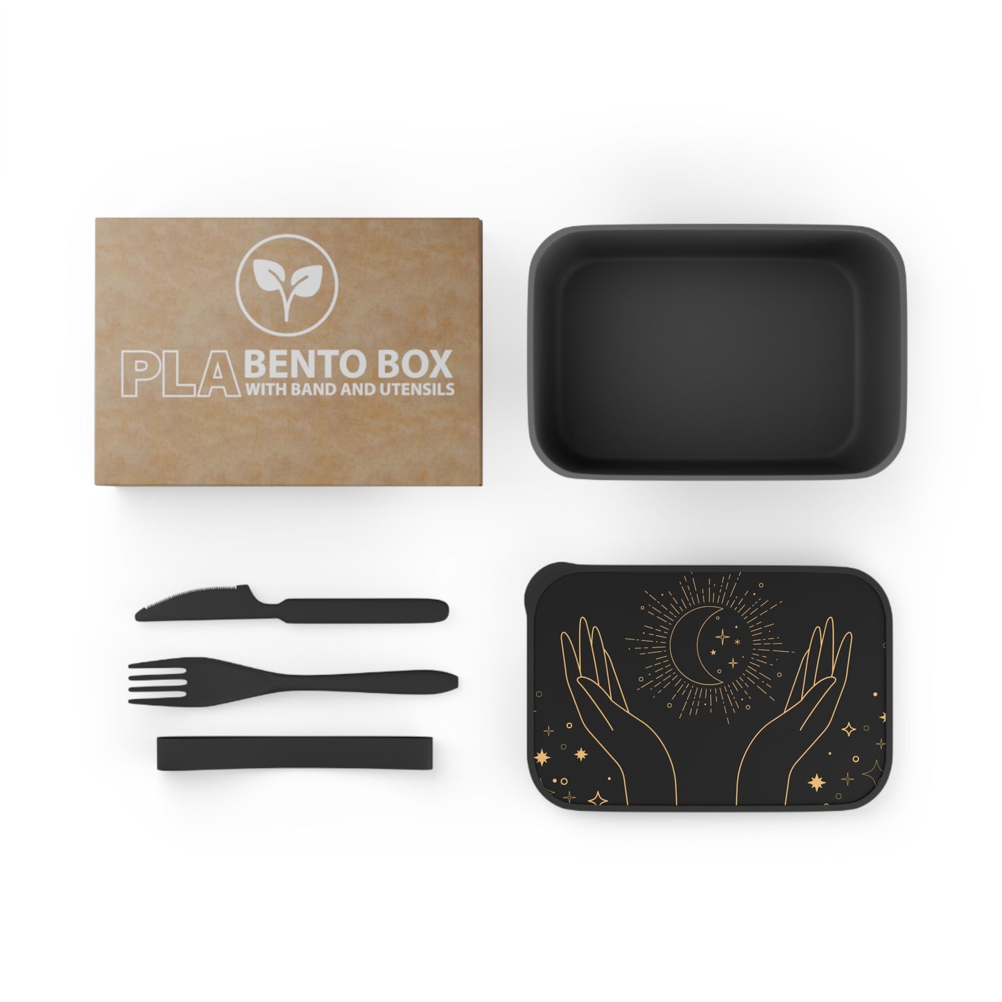 Celestial Hands Bento Box | PLA Lunch Container with Band