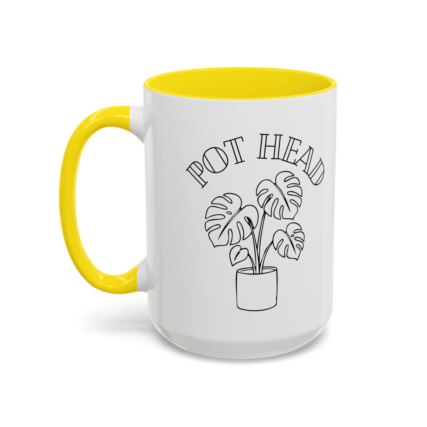 Pot Head Plant Mug | Accent Coffee Mug 11oz 15oz