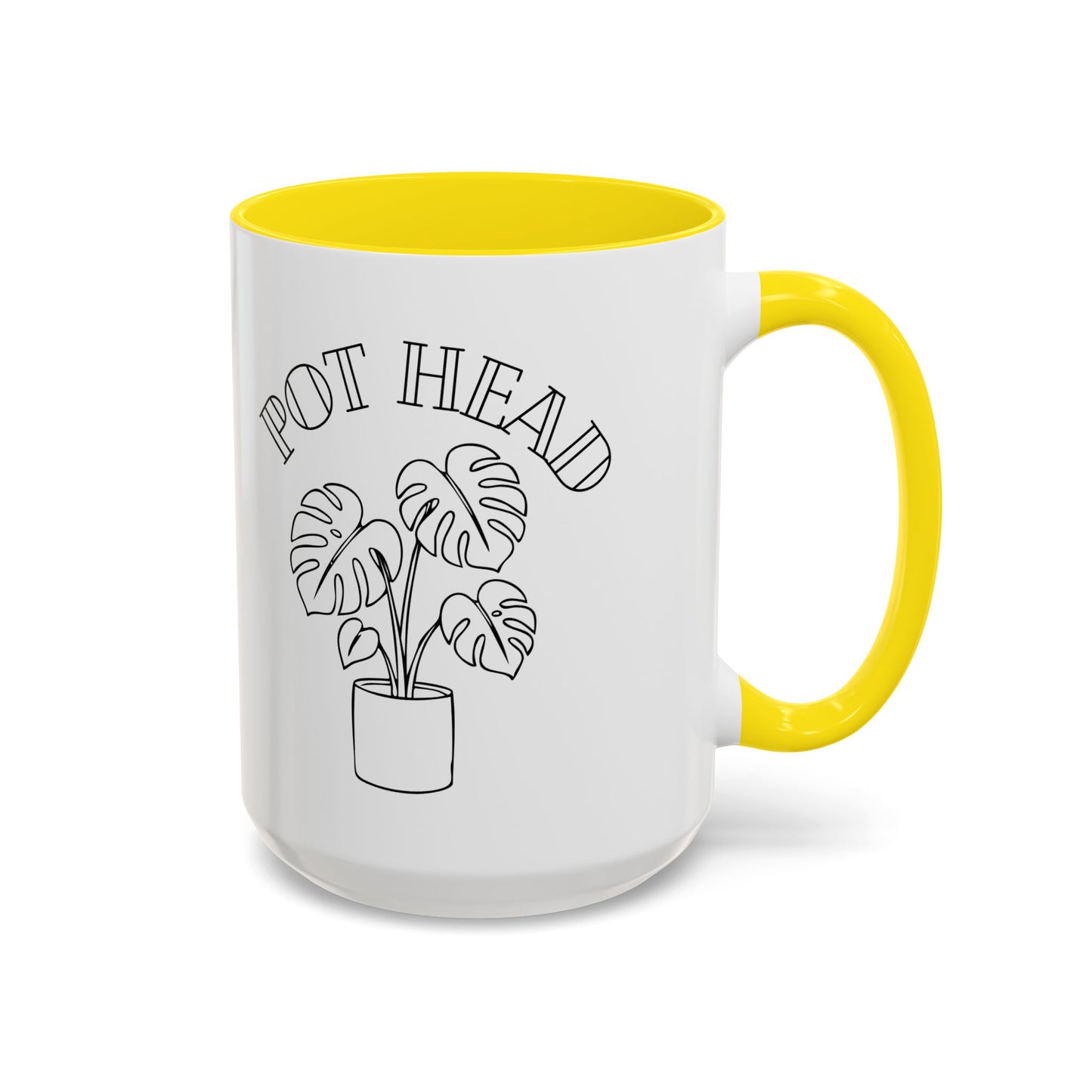 Pot Head Plant Mug | Accent Coffee Mug 11oz 15oz