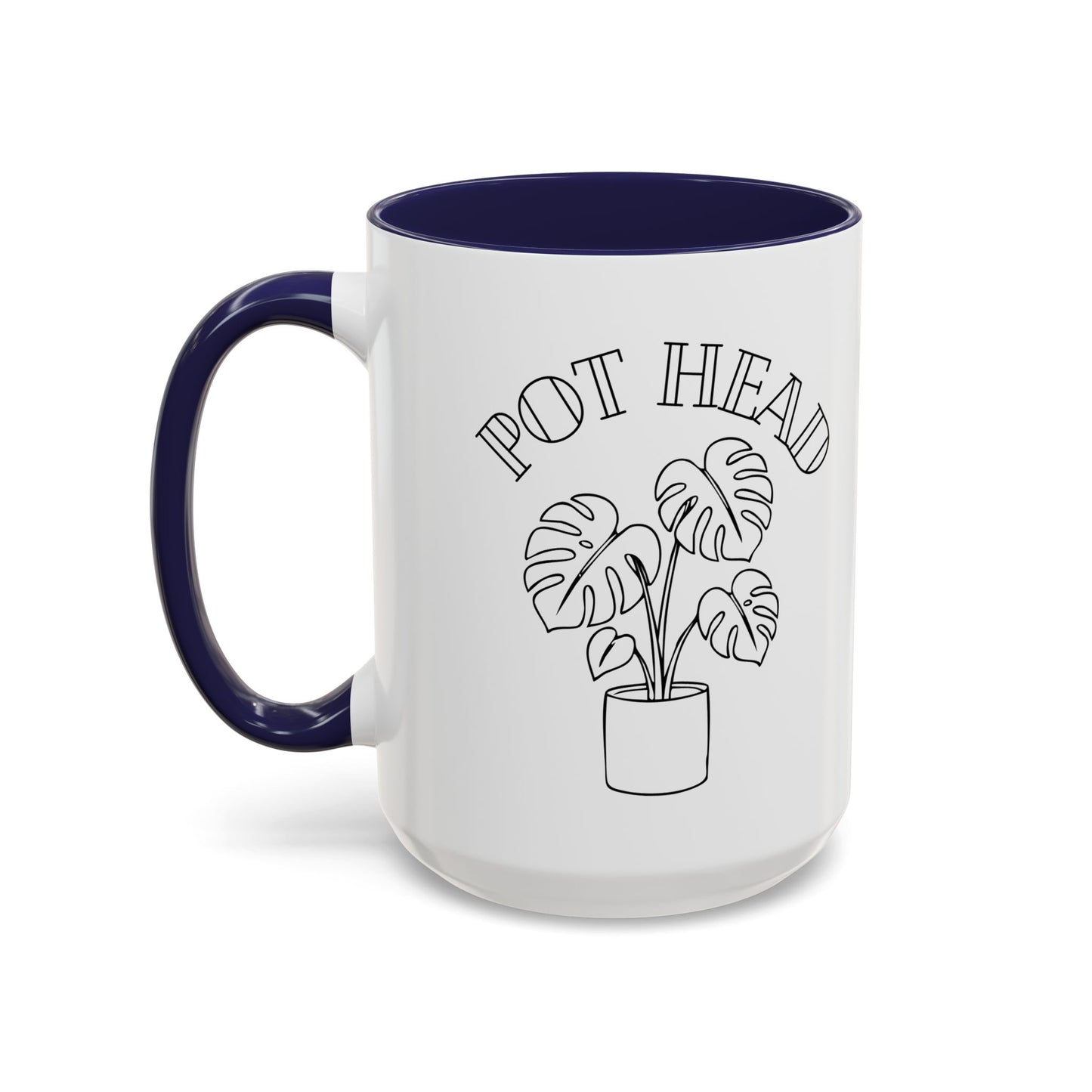 Pot Head Plant Mug | Accent Coffee Mug 11oz 15oz