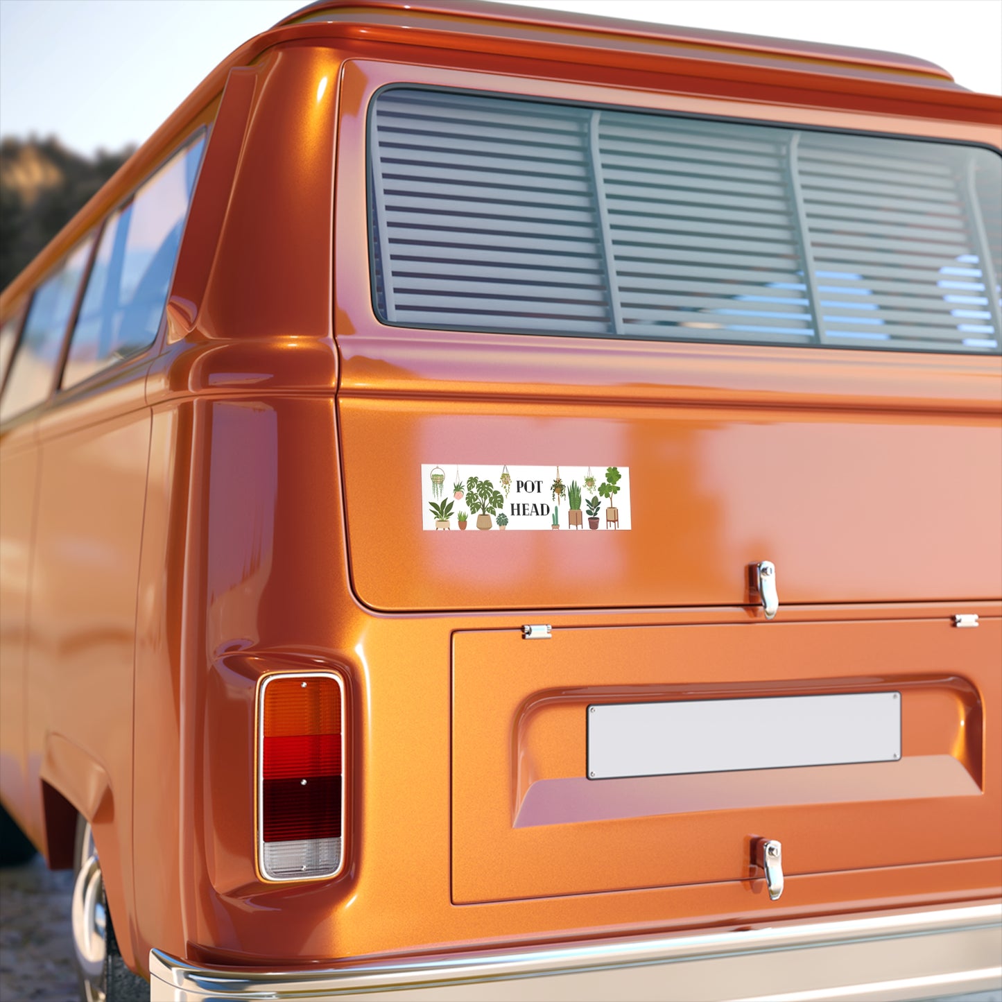 Plant Lovers "Pot Head" bumper sticker